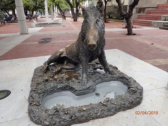 Wild Boars Sculpture